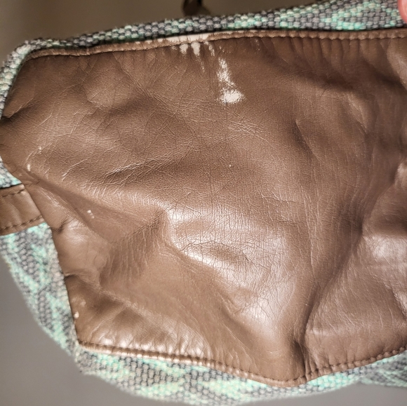 Light Green and Light Brown Bohemian Style Purse - Picture 4 of 6